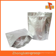 Biodegradable Resealable Ziplock Aluminum Foil Packaging Bag For Snack